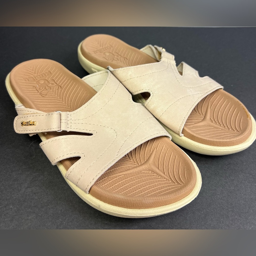 Kuailu- Womens Cream Sandals- Size:37, Pre-Owned